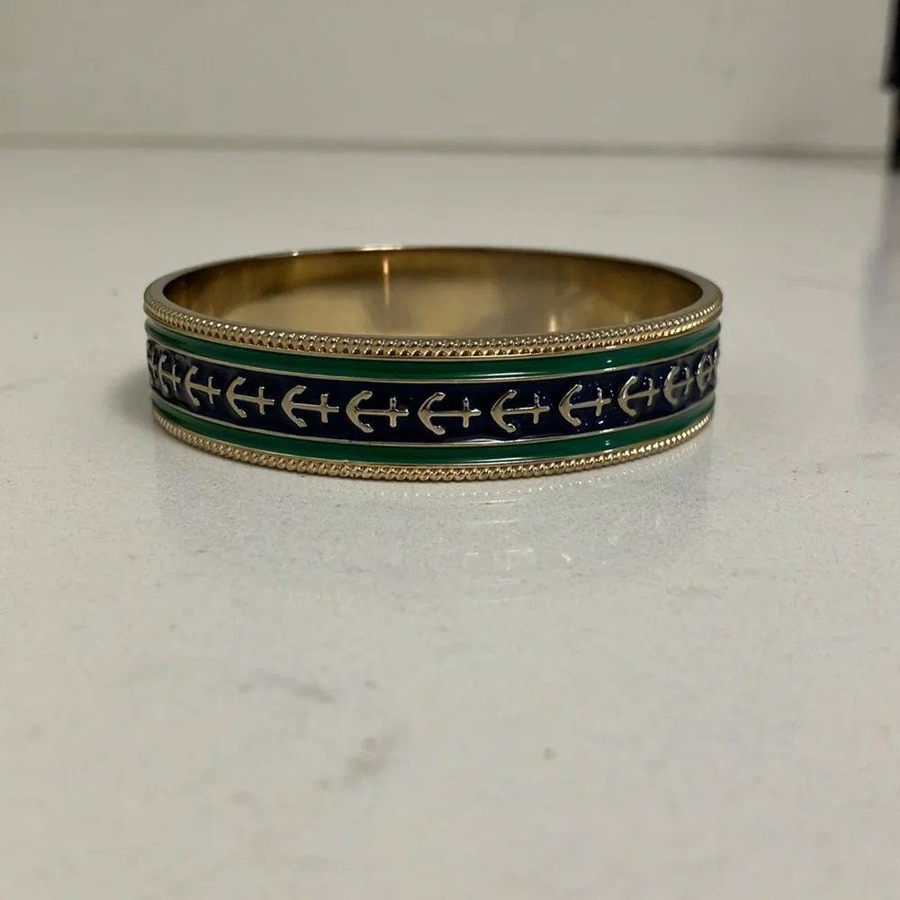 Sperry Navy & Gold Anchor Bangle - Picture 1 of 5